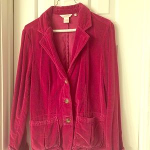 Sundance Magenta Velvet Casual Blazer-